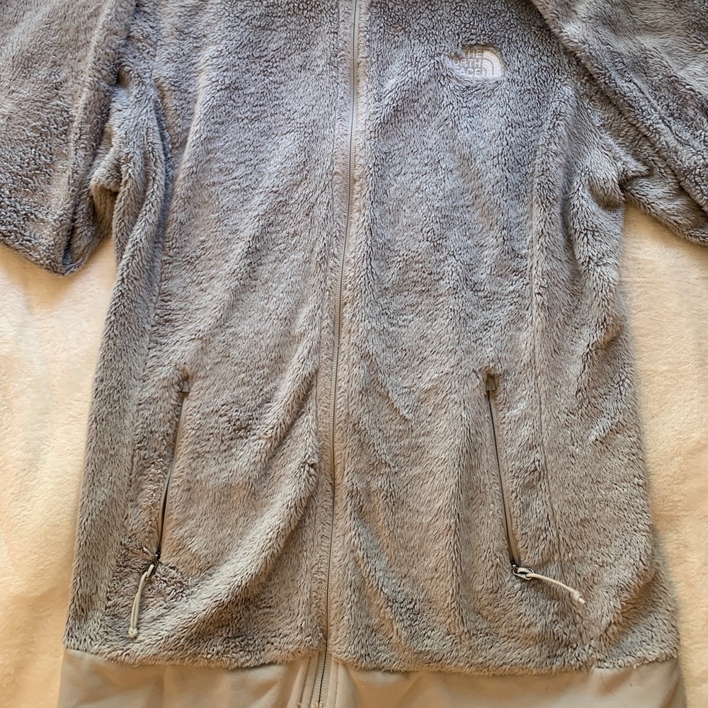Grey NorthFace zip up jacket